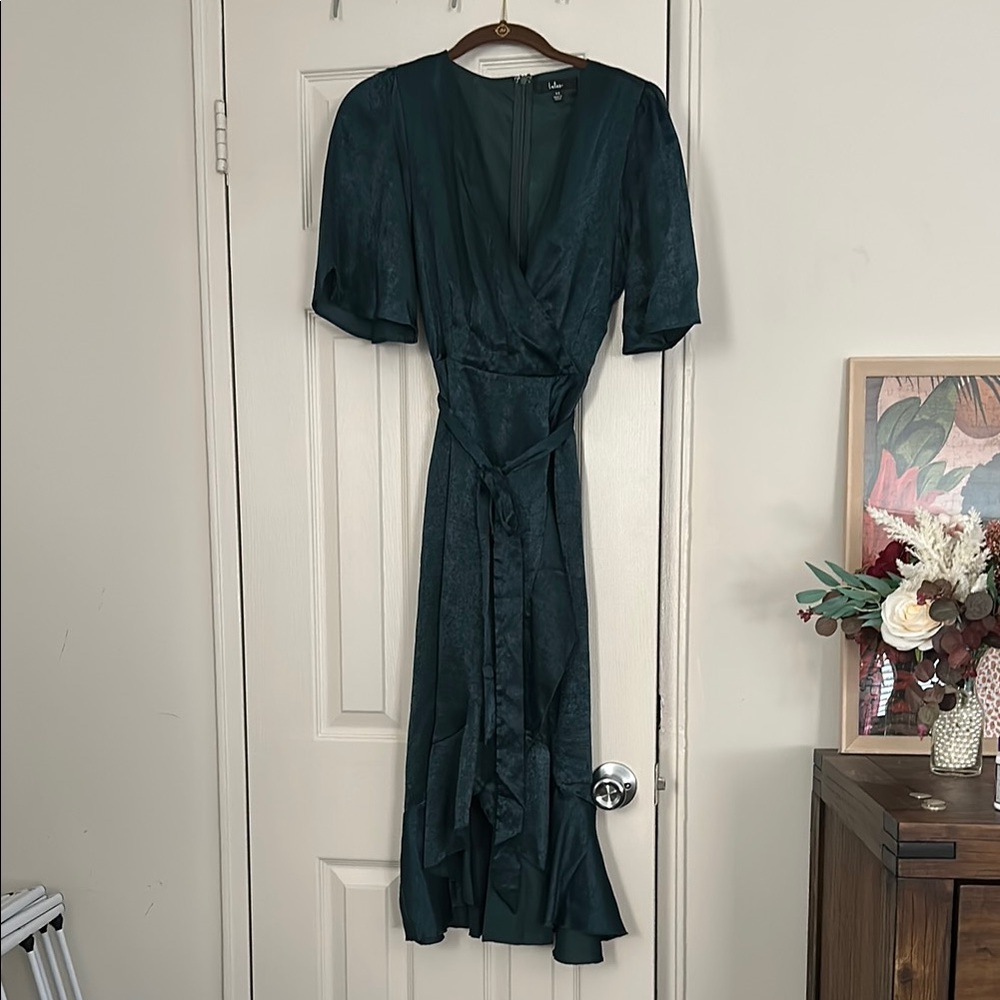 Lulu’s Green Wrap Dress